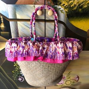 NWT SUMMER DESIGNER STRAW TOTE